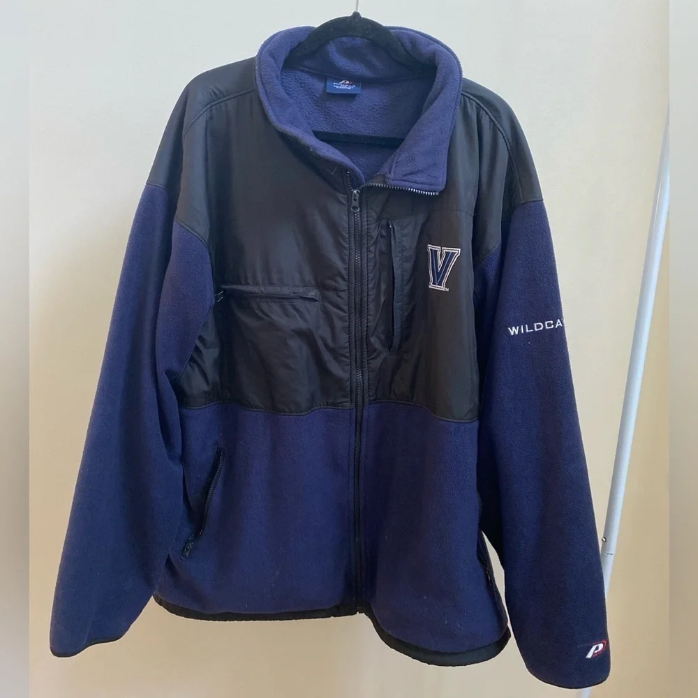 Vintage Villanova University fleece vintage‎ Proplayer zip-up jacket